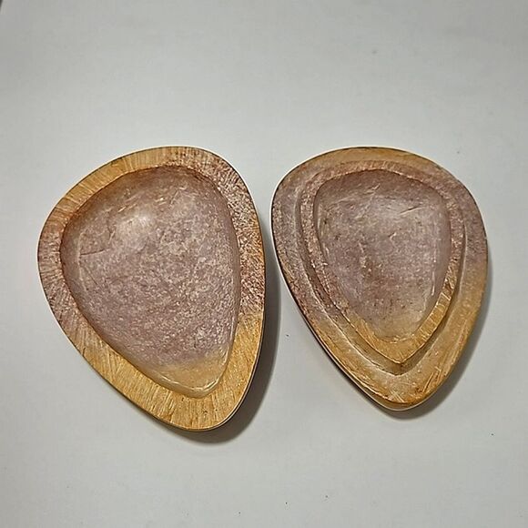 Carved Natural Soapstone Tribal Mask Box - KENYA - Picture 6 of 9